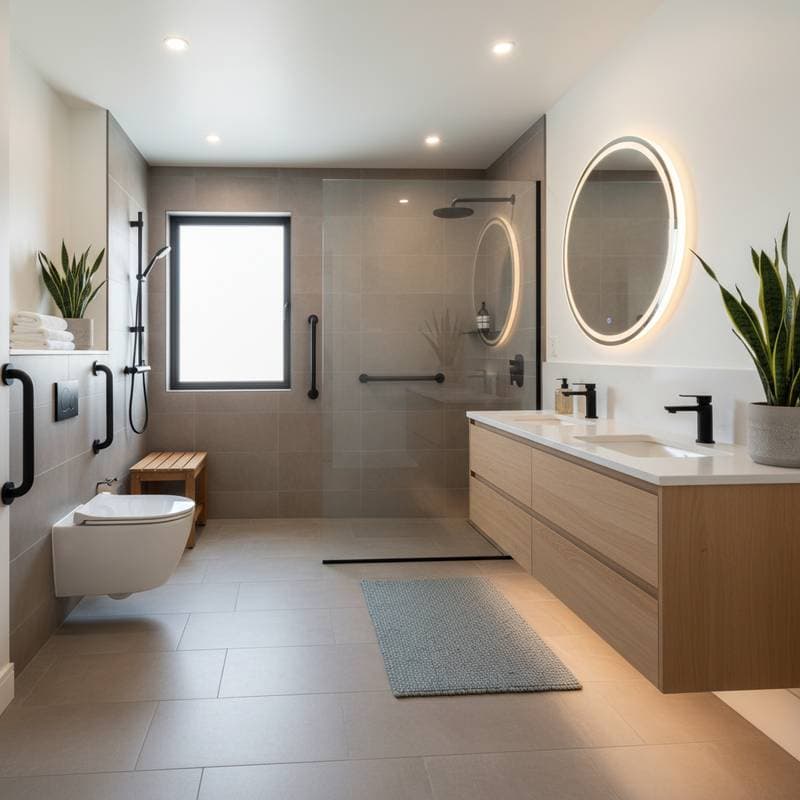 Featured image for Universal Design Bathrooms Let You Age at Home Safely