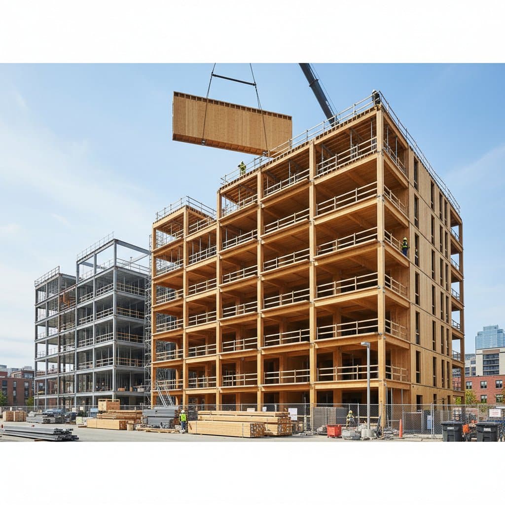 Featured image for Mass Timber Costs Same as Steel With Faster Build Time