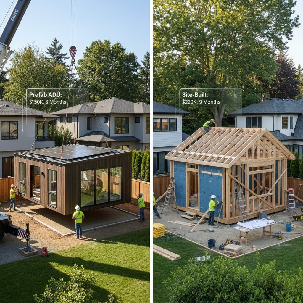 Featured image for Prefab ADUs Cost $70K Less Than Site-Built in 2026